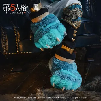 Новая аниме-игра Identity V Kawaii Аниме серии Blue Cat Плюшевые тапочки Костюм для Косплея с героями Мультфильмов Удобная домашняя обувь Подарки