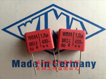 2020 горячая распродажа 10 шт./20 шт. Германия WIMA MKS4 400V 1 мкФ 1,0 МКФ 400V 105 400V P: 15 мм Аудио конденсатор Бесплатная доставка