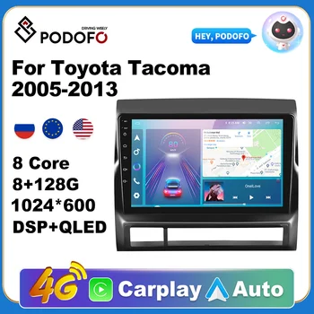 Podofo 2 din Android 11 Автомобильный Радиоприемник Для Toyota Tacoma 2005-2013 Мультимедийный GPS Навигационный Плеер Carplay Авто Стерео WIFI 4G