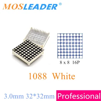 Mosleader 50 шт. Белый 8x8 1088 3,0 мм 32*32 мм 8*8 Светодиодный Решетчатый точечный массив 32x32 Точечный Матричный Дисплей Светодиодный Дисплейный Модуль