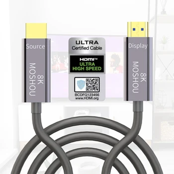 8K оптоволоконный кабель hdmi TPU Гибкий Шнур Сверхвысокая Скорость Динамический HDR eARC HDCP 2.2 для LG Samsung TCL Sony RTX 3080 3090