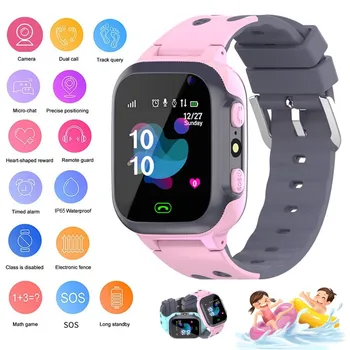 2023 Новые Детские Смарт-Часы SOS Phone Watch, Умные Часы Для Детей С Sim-картой, Фото, Водонепроницаемый IP67, Детский подарок Для IOS Android