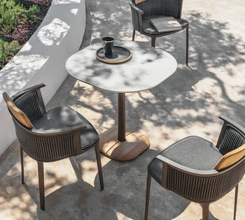 Балконные столы, стулья, уличные стулья из ротанга, чайные столики, плетеные сады из ротанга, солнечные комнаты, мебель для отдыха