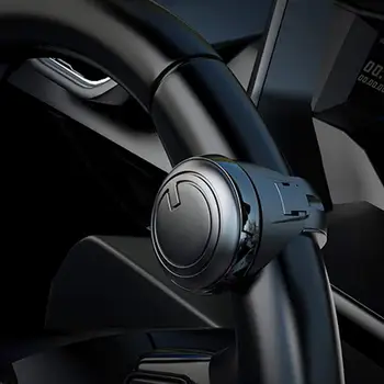 Металлическая ручка рулевого колеса автомобиля, Вращающаяся на 360 градусов, Универсальная ручка рулевого колеса для вождения
