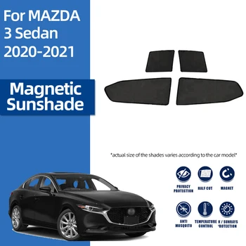 Для Mazda 3 Седан BP 2019-2022 Mazda3 Магнитный Автомобильный Солнцезащитный Козырек Шторка Переднего Лобового Стекла Шторка Заднего Бокового Окна Солнцезащитный Козырек