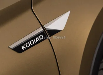 Оригинальное Боковое Крыло автомобиля, Эмблема на двери, наклейка с эмблемой на 2017-2023 Skoda kodiaq