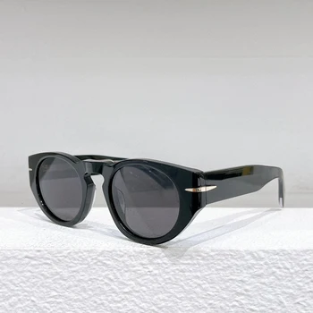 Винтажные модные солнцезащитные очки из ацетатного волокна для мужчин, овальный дизайн UV400, женские новые роскошные солнцезащитные очки ручной работы на открытом воздухе