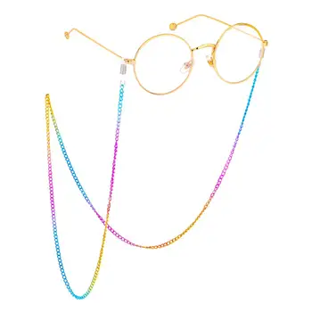 Аксессуары для женских декоративных очков, шнурок, однотонные очки, Металлическая цепочка, солнцезащитные очки, подвесная нескользящая веревка