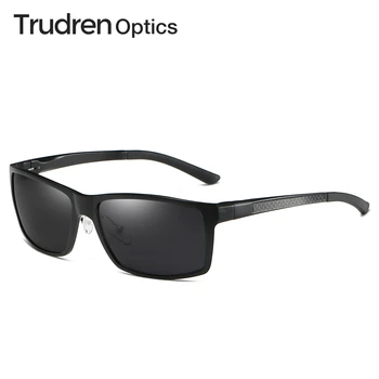Trudren Алюминиево-магниевые прямоугольные солнцезащитные очки с запахом, Спортивные солнцезащитные очки для мужчин, Солнцезащитные очки для рыбалки, Поляризованные солнцезащитные очки 5089