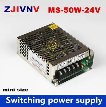 24 В 2A 50 Вт Мини-размер Импульсный источник Питания Трансформатор 110-264 В переменного тока в постоянный 24 В выход для светодиодной ленты/видеонаблюдения (MS-50-24)