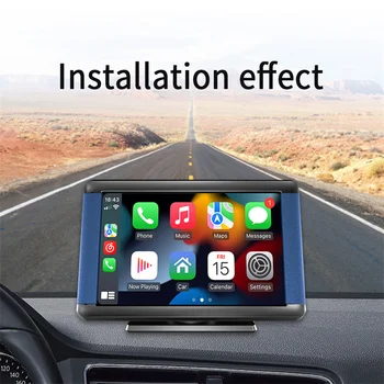 Портативный автомобильный MP5-плеер, беспроводной монитор Carplay, Android Auto, 7-дюймовый сенсорный экран, Bluetooth, Универсальная мультимедийная стереосистема, прямая поставка