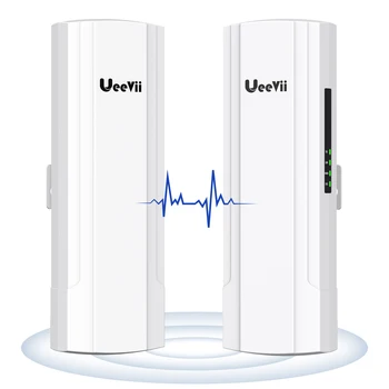 Ueevii CPE902 5,8 G Беспроводной мост 10 км Wifi Маршрутизатор Удлинитель Дальнего Действия Открытый CPE 900 Мбит/с 48 В 16dBi 2 Lan WiFi Мостовой Усилитель