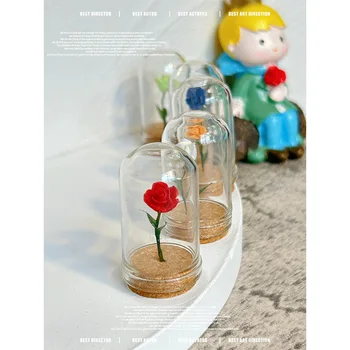 Миниатюрная модель сцены Аксессуары для Кукольного домика Имитация Мини-растения Цветок Маленький принц-Хранитель Роза украшение K147