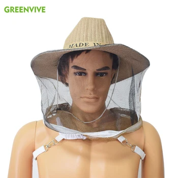 Ковбойская шляпа для пчеловодства, Защита от Пчелиных Комаров, сетка от насекомых, Вуаль, защита головы и лица, оборудование для пчеловода