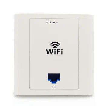 300 Мбит/с В настенной точке доступа, розетке маршрутизатора, точках доступа Wi-Fi с 24 В PoE для гостиниц, домашних офисных помещений и т. Д.