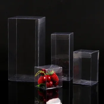 Новые Прозрачные Подарочные Коробки Из ПВХ Прозрачная Упаковка Коробки Дисплея Свадебная Рождественская Услуга Шоколадные Конфеты Apple Gift Favour Caandy Box