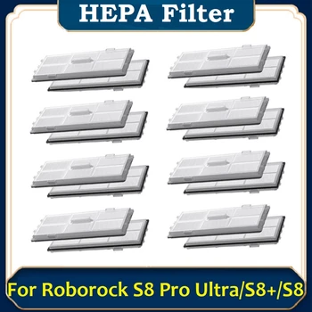 16 Шт. аксессуары для HEPA-фильтров для Xiaomi Roborock S8/S8 +/S8 Pro, запасные части для робота-пылесоса Ultra, моющиеся фильтры