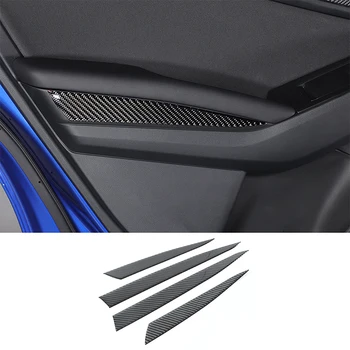 Для 2021-2023 Subaru WRX Мягкая отделка внутренней дверной панели автомобиля из углеродного волокна, Аксессуары для украшения интерьера автомобиля