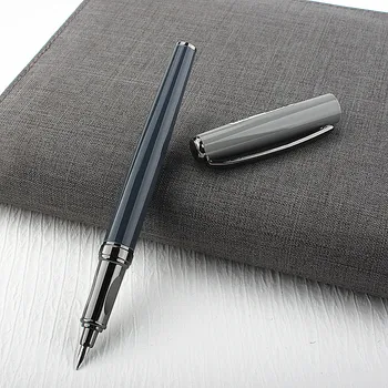 Деловая офисная авторучка с металлическими чернилами, кончик 0,38 мм, деловые офисные школьные принадлежности, ручка для письма