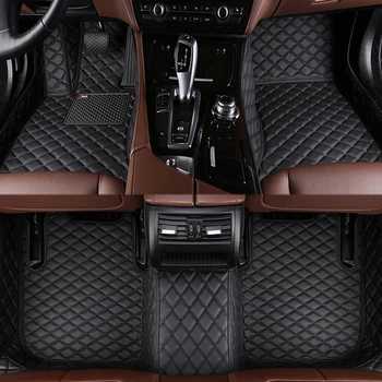 Автомобильные коврики из искусственной кожи на заказ для BMW M6 4 Двери 2013-2015 года выпуска Детали интерьера Автомобильные Аксессуары Ковер