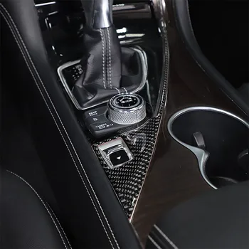 Для Infiniti Q50 2015-2022 из мягкого углеродного волокна, спортивная модель для водителя автомобиля, панель переключателя, накладка, наклейка, автомобильные аксессуары