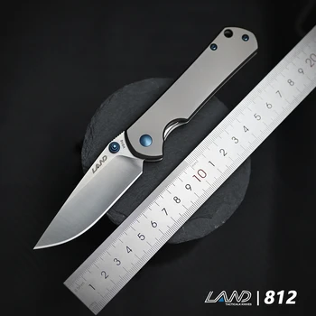 LAND 812 VG10 Лезвие TC4 Титановая Ручка Карманный Складной Нож Выживание Спасение EDC Инструмент Открытый Кемпинг Охота Рыболовные Ножи Новые