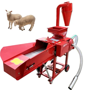 Фермы используют самосасывающуюся машину для измельчения мякины весом 4800 кг / ч и дробилку зерна для корма свиней и кур