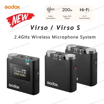Godox Virso/Virso S M1 M2 Беспроводной Петличный Микрофон Приемник-Передатчик VirsoS Mic для камеры Sony Для Записи Интервью