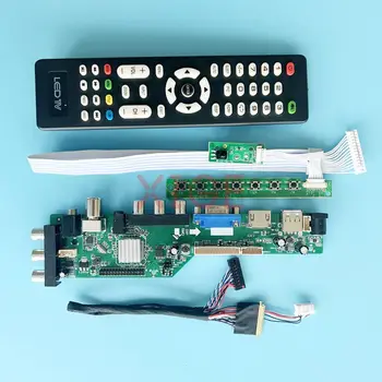 Для LTN116AT01 LTN116AT04 Плата контроллера DIY Kit 2AV + USB + DHMI + VGA Монитор ноутбука Цифровой сигнал DVB 1366*768 LVDS 40 Pin 11,6