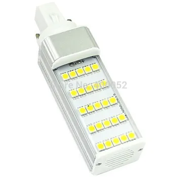 Алюминиевый светодиодный светильник для кукурузы 5 Вт 5050smd 25 светодиодов E27 G24 Светодиодная лампа 220 В 110 В 240 В