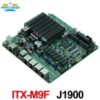 Брандмауэр промышленная встраиваемая материнская плата ITX_M9F поддерживает четырехъядерный процессор Intel J1900 /2,00 ГГц с 1 * VGA / 6 * USB/2 * COM