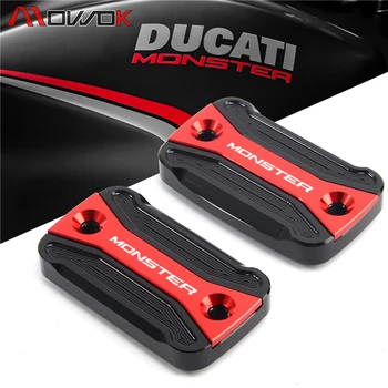 Крышка бачка для передней тормозной жидкости, красный, черный для Ducati Monster 600 M600 Monster 620 M620 2001 2002 2003 2004
