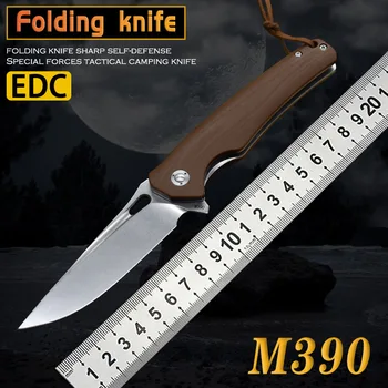 Складной нож M390 для спасения на открытом воздухе с защитой от высоты и Твердости, универсальный инструмент, Тактические Складные Ножи, Походный нож для выживания на открытом воздухе
