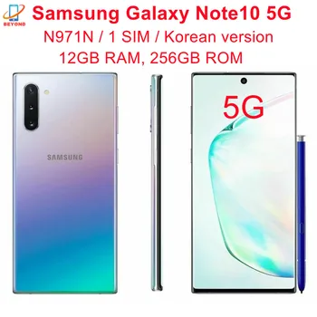 Samsung Galaxy Note10 Примечание 10 5G N971N 6,3 