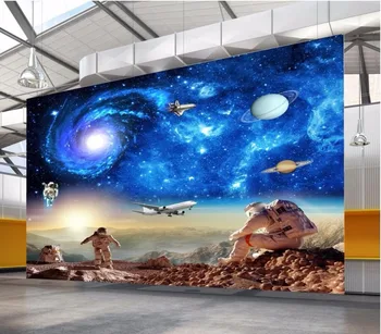 Пользовательские фрески 3d фото обои гостиная Hd космическая мечта звезда галактика декор живопись 3d настенные фрески обои для стен 3 d