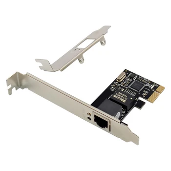 Серверная Гигабитная сетевая карта PCIE X1 RJ45 RTL8111C с одним портом 1000M Ethernet-адаптера Сетевая карта для рабочего стола