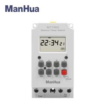 Manhua 220VAC 30A MT316S 28ON/ВЫКЛ. 68ON/выкл. Цифровой Автоматический Электронный Программируемый Таймер с CE Temporizador Digital