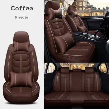 Чехлы для автомобильных сидений Полный комплект Универсальных из искусственной кожи Mazda MX-5 CX-5 6 2 3 5 CX-3 CX-4 CX-5 CX-6 CX-7 CX-9 RX 8 Автомобильные Аксессуары