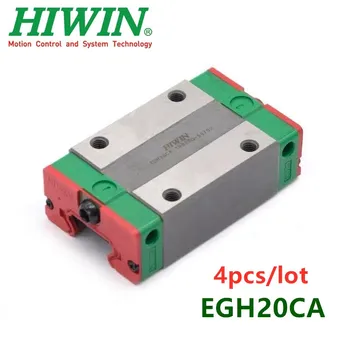 4шт 100% оригинальный подшипник каретки линейного направляющего блока HIWIN EGH20CA для деталей линейного рельсового маршрутизатора с ЧПУ EGR20