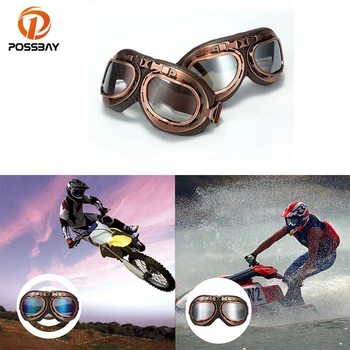 Очки Для мотокросса, винтажные классические мото-очки, байк, пилот скутера, лыжные очки, аксессуары для мотоциклов в стиле стимпанк