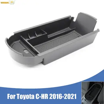 Ящик для хранения подлокотника, Органайзер для центральной консоли, Держатель контейнера Для Toyota C-HR CHR 2016 2017 2018 2019 2020 2021 Автомобильные аксессуары