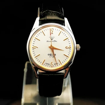Подлинные Шанхайские механические часы с ручным заводом 17 бриллиантов Ретро Модные водонепроницаемые мужские часы Religio Masculino Watche для мужчин