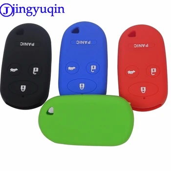 jingyuqin Новый силиконовый чехол для ключей от автомобиля с 4 кнопками для Honda, чехол для ключей от автомобиля, бесплатная доставка