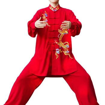 Традиционная одежда в китайском стиле, костюм Тай-цзи, Женская одежда для соревнований по боевым искусствам Тайцзи, одежда для упражнений на сцене