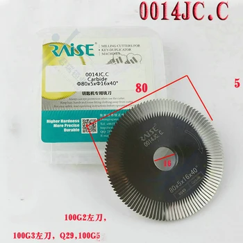 Оригинальный Резак для ключей Raise 0014JC.C, Режущий Диск для ключей, Фреза 80x5x16 мм Для твердосплавной торцевой Фрезы 100G2 G3 Q29