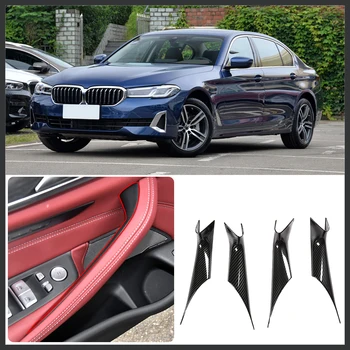 Для 2018-2022 BMW 5 серии G30 G38 ABS крышка внутренней дверной ручки автомобиля защитная крышка декоративная наклейка на крышку детали внутренней отделки