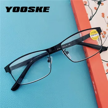 YOOSKE, Мужские Деловые Очки для чтения, Мужские пресбиопические оптические очки +1.0 1.5 2.0 2.5 3.0