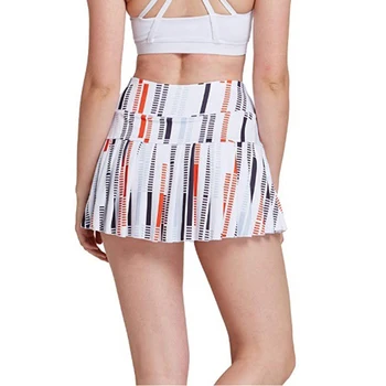 Спортивные теннисные шорты с принтом, короткая юбка для Фитнеса, Бадминтон, дышащая быстросохнущая Женская Спортивная Защита От Воздействия