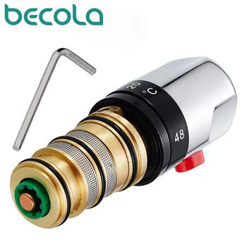 Becola Easy-Термостатический Смеситель для ванны, Ручка Клапана для душа, Запасной Ремкомплект, Картридж, Латунный кран с постоянным контролем температуры
