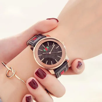 Новые Женские часы Из натуральной кожи, Простые Модные Женские часы С Темпераментным Поясом, Кварцевые Часы Для женщин Reloj Mujer